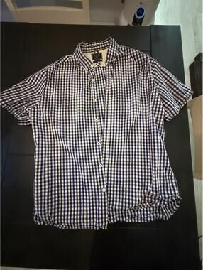 On The Road Slim Fit Short Sleeve Button-Up Shirt - XL